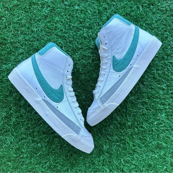Nike Blazer Mid ‘77 Prm Summit White / Coastal Phantom - Picture 5 of 8